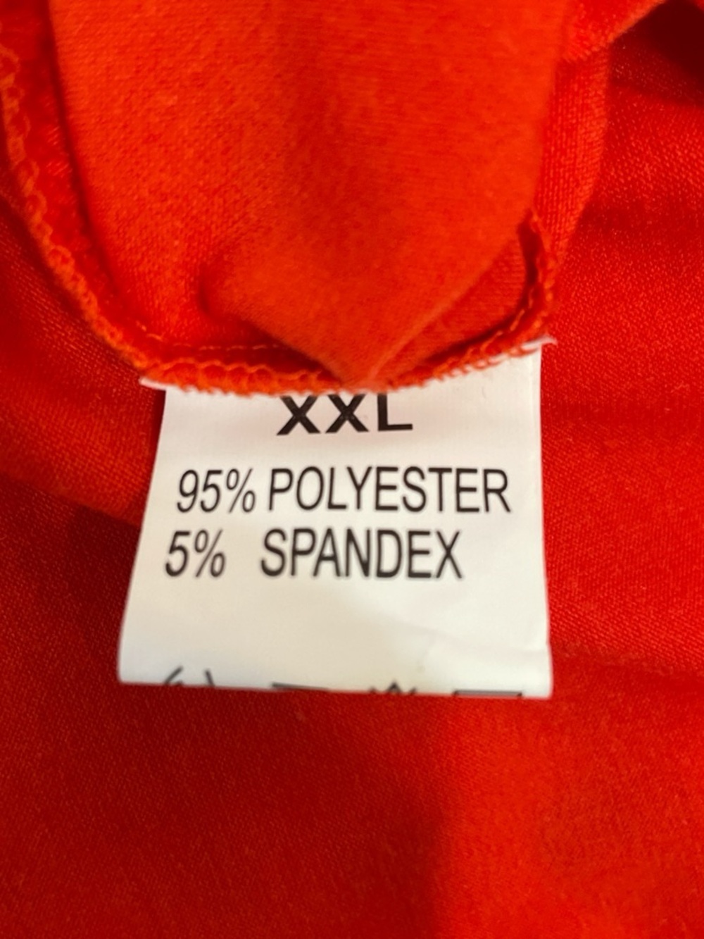 Long Open Front Orange Duster Cardigan with pockets  Size XXL - Picture 3 of 5